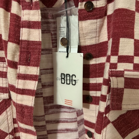 New BDG Caleb Crop Flannel Shirt - Picture 7 of 8
